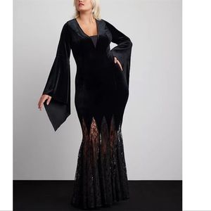 TORRID NWOT HALLOWEEN COSTUME VELVET FLUTED MAVEN DRESS 🖤